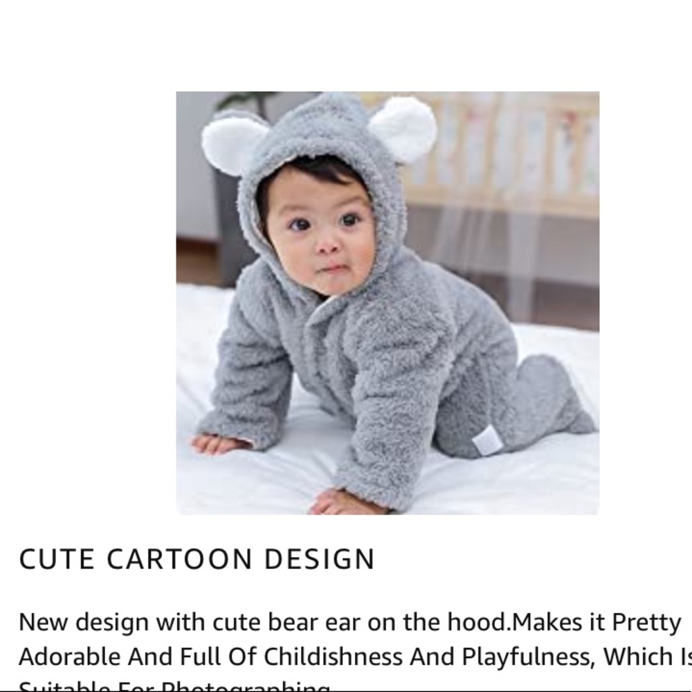 NWT Newborn Fleece Hooded Snowsuit - Picture 8 of 9